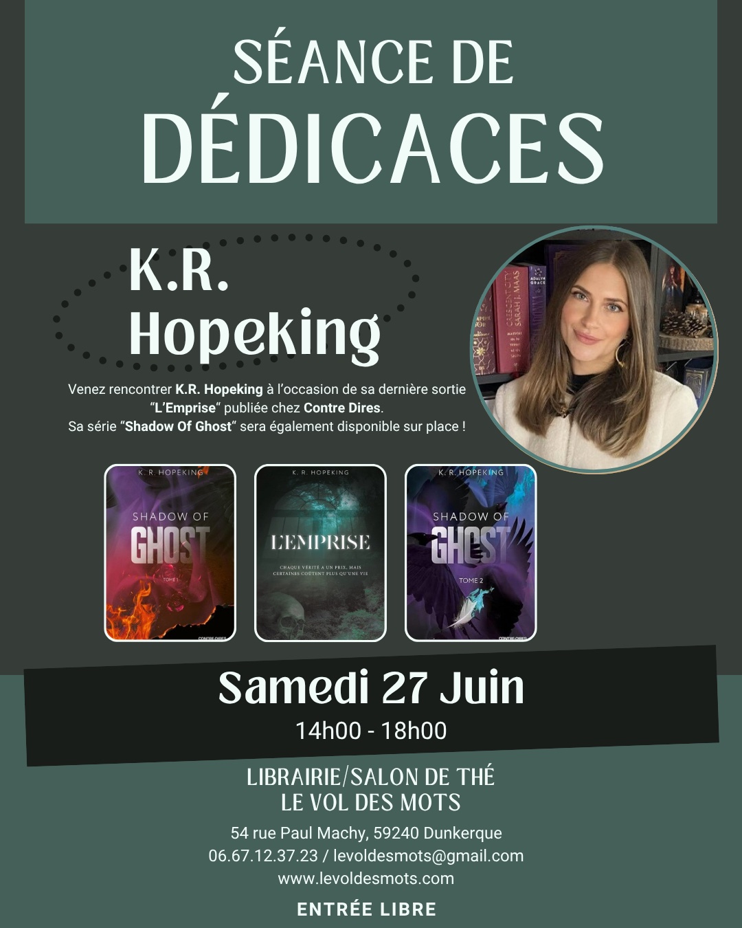 Dédicace avec K.R. Hopeking