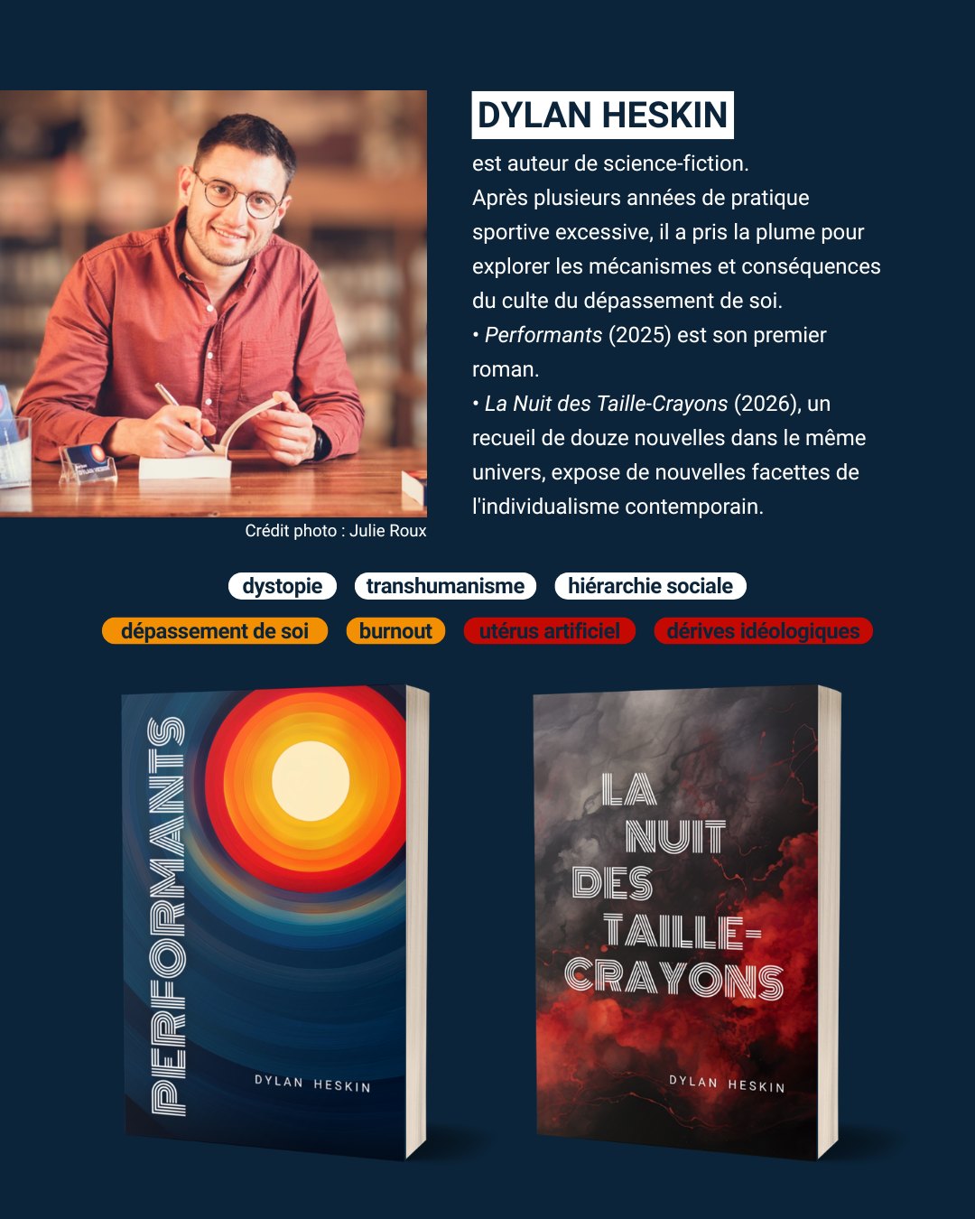 Dylan Heskin en dédicace à l'Espace Culturel de Concarneau