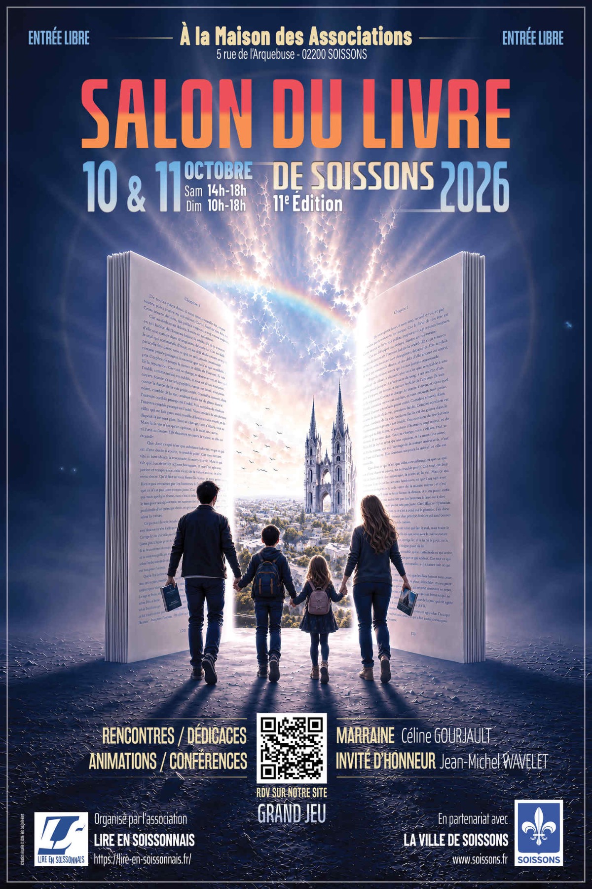 Salon du livre de Soissons 2026 | Conseil départemental de l'Aisne