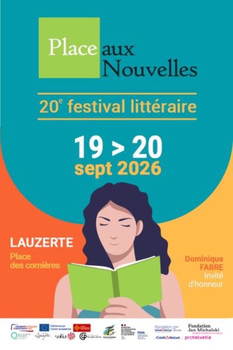 20 ème édition du Festival littéraire Place Aux Nouvelles 2026 à Lauzerte - samedi 19 au dimanche 20 septembre 2026 - Guide Tarn Aveyron