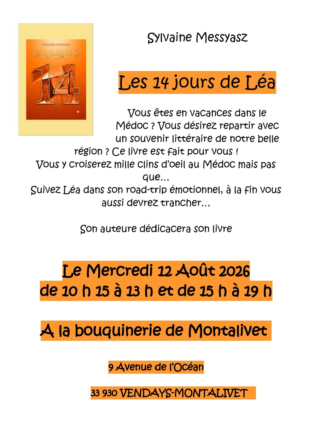 Affiche : Les 14 jours de Léa