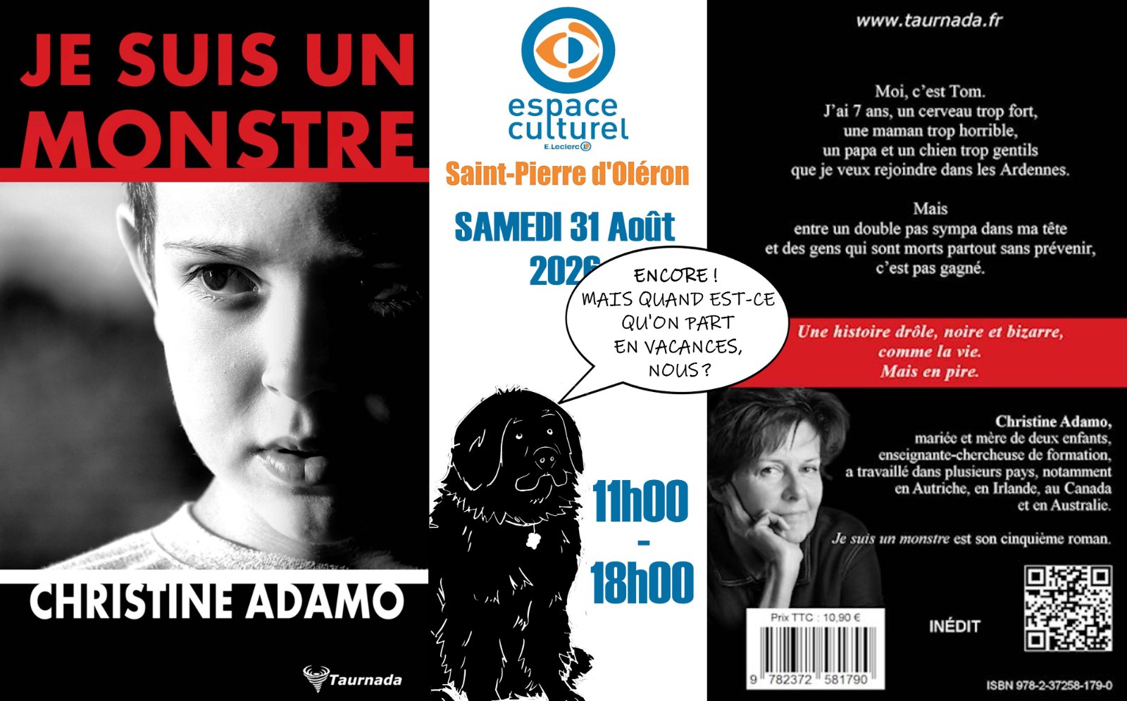 Affiche : Dédicaces - Espace Culturel E. Leclerc - St Pierre d'Oléron