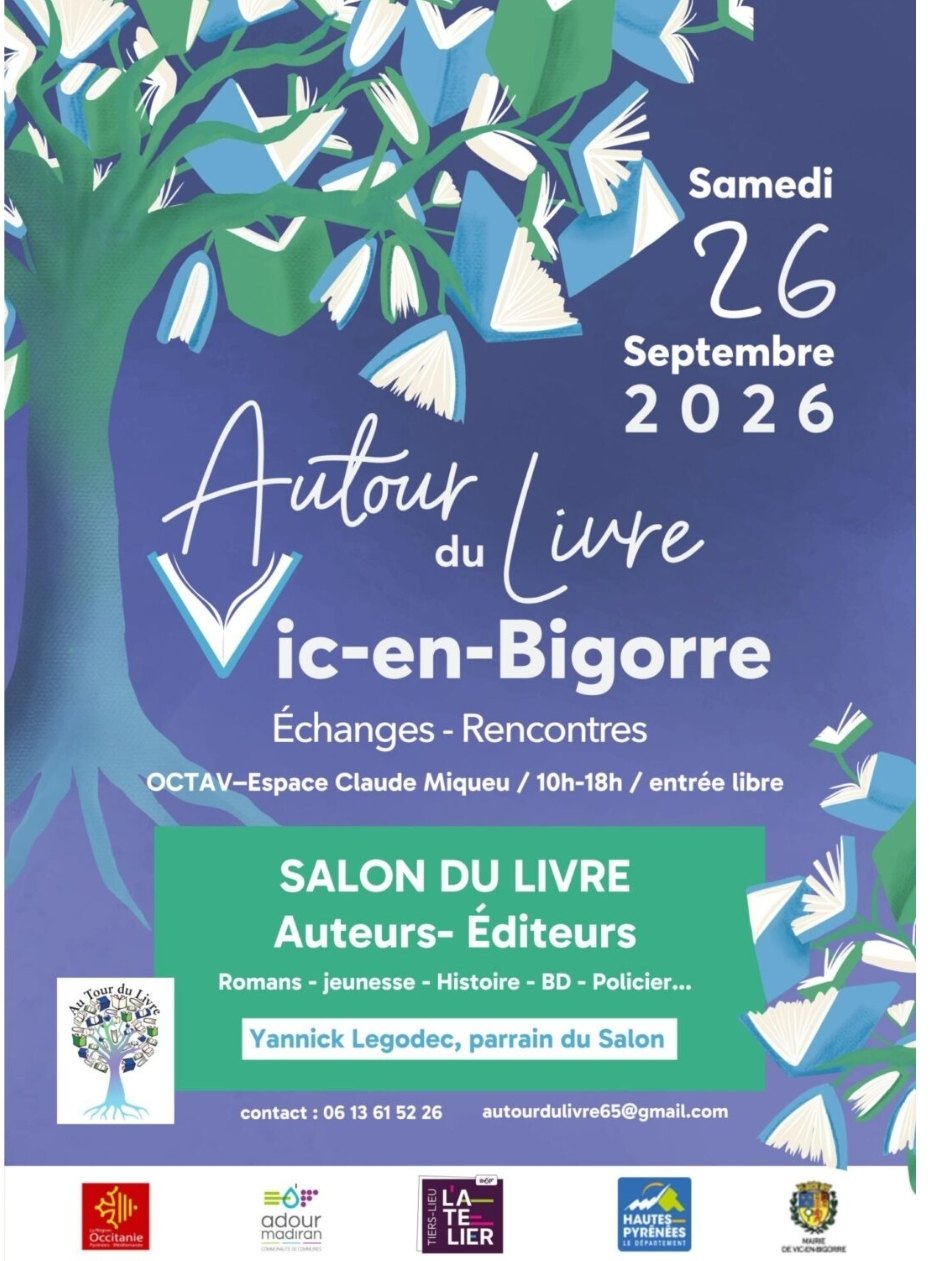 Affiche : Salon du livre de Vic en Bigorre