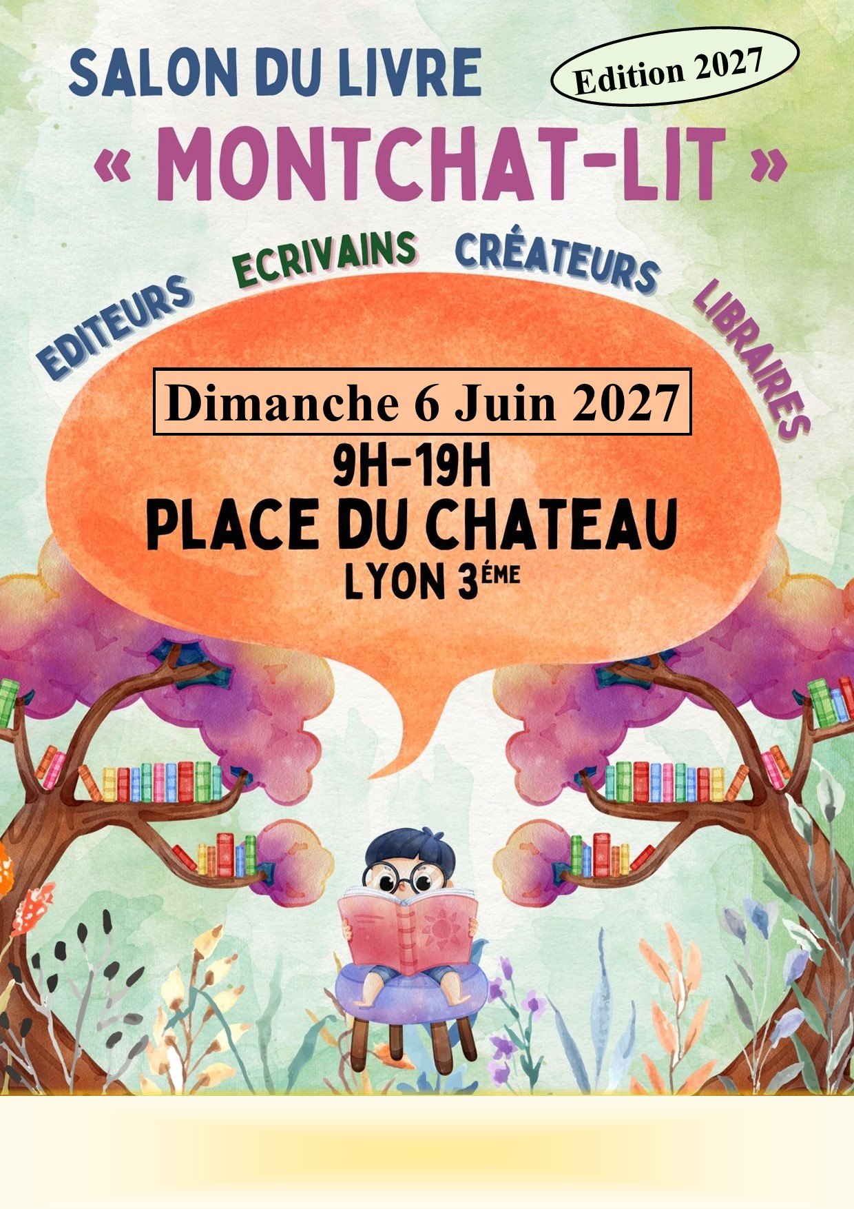 Affiche : Salon du livre: Montchat- Lit