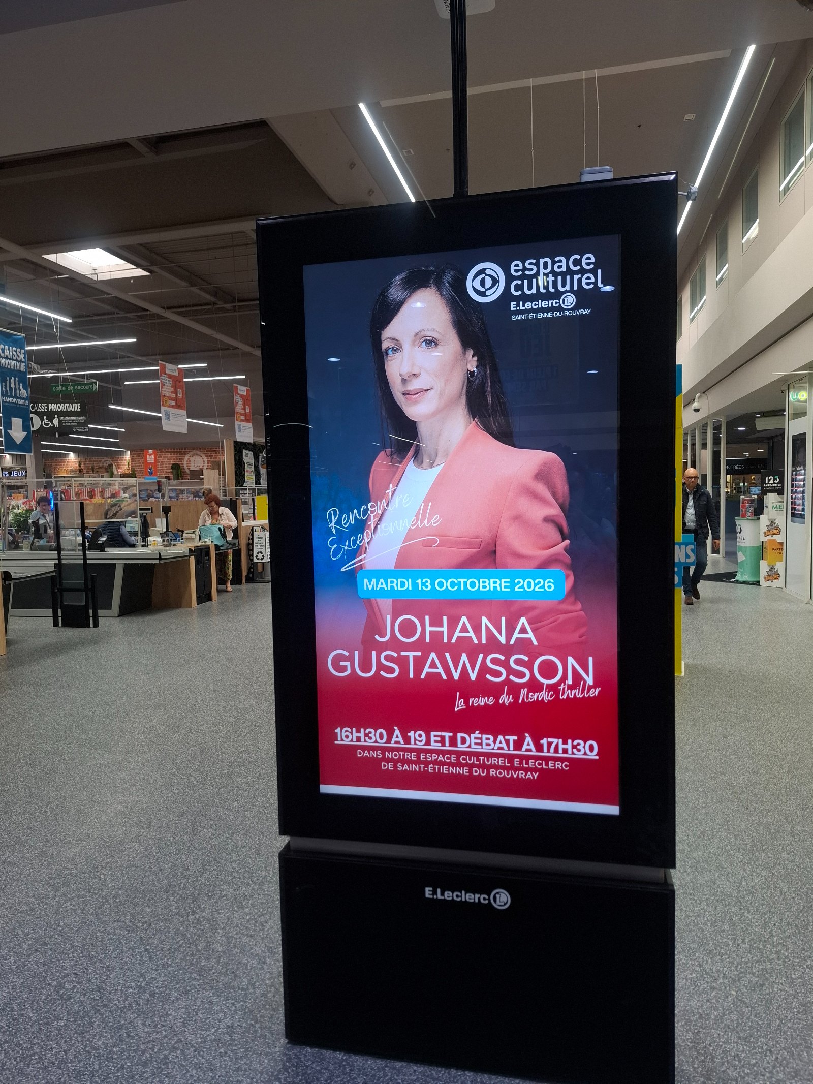 Affiche : Johana Gustawson en dédicace