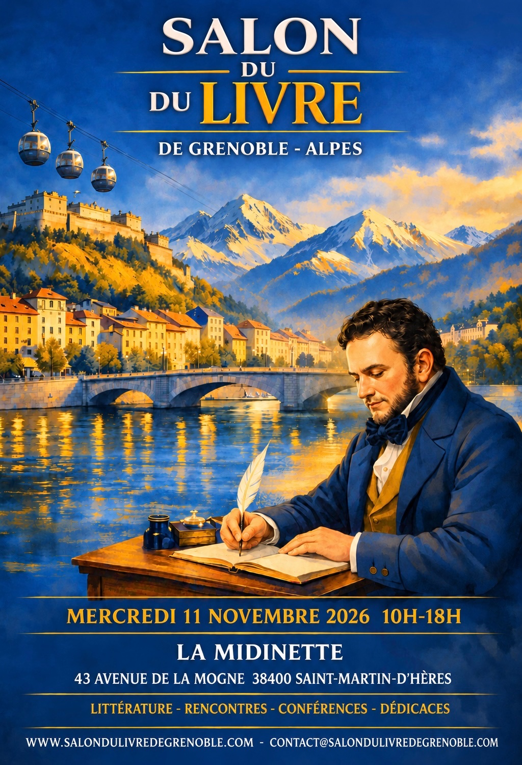 Affiche : Salon International du Livre de Grenoble-Alpes